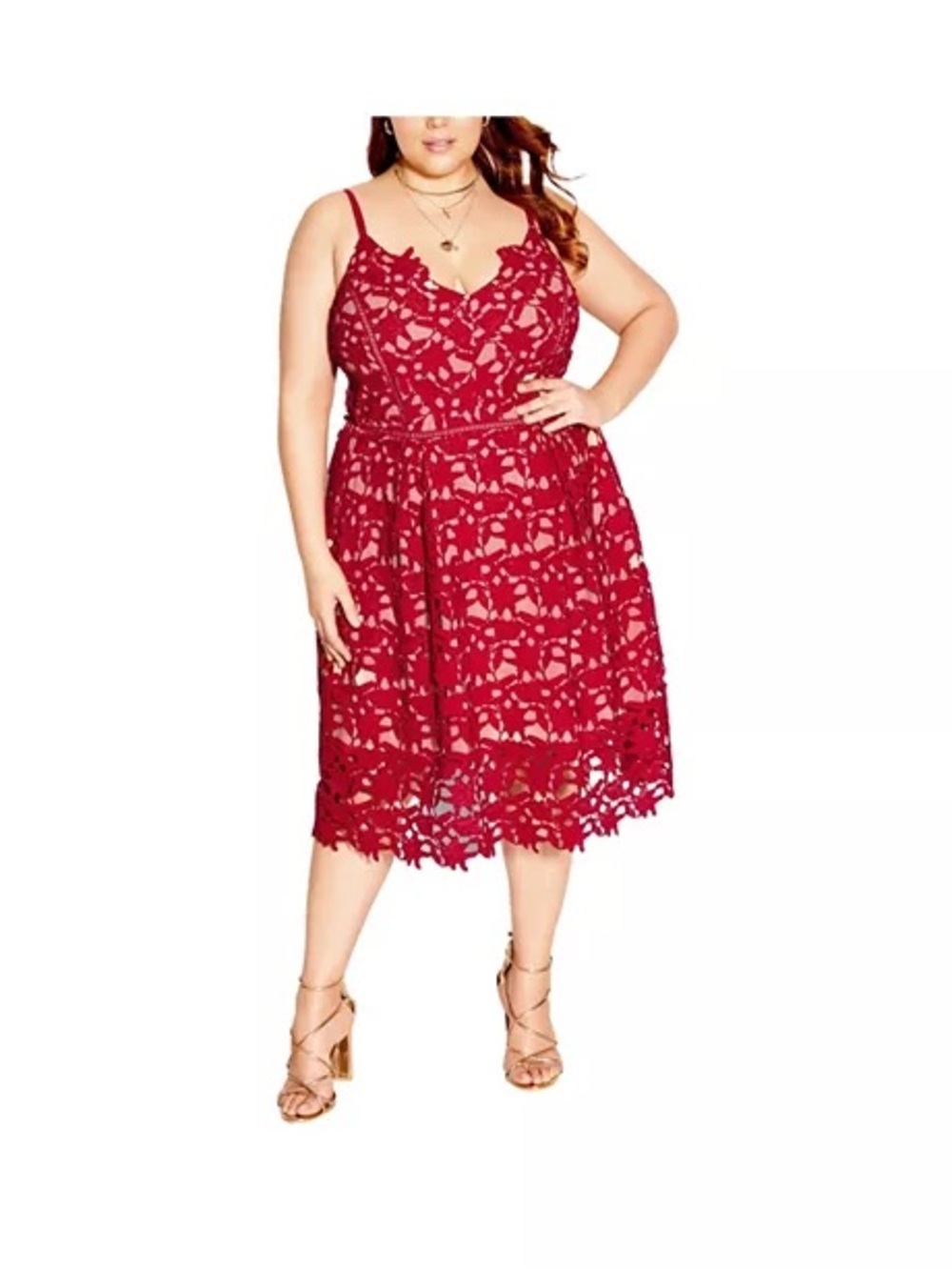 City Chic NWT Plus Size So Fancy Dress XXL / 24 fuchsia